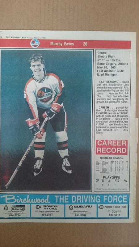 1984-85 Nova Scotia Oilers (AHL) complete 26 card team set