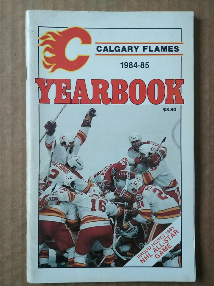 Calgary Flames Hockey NHL 1983-4 Year Book Media Guide Stats MacInnis  McDonald